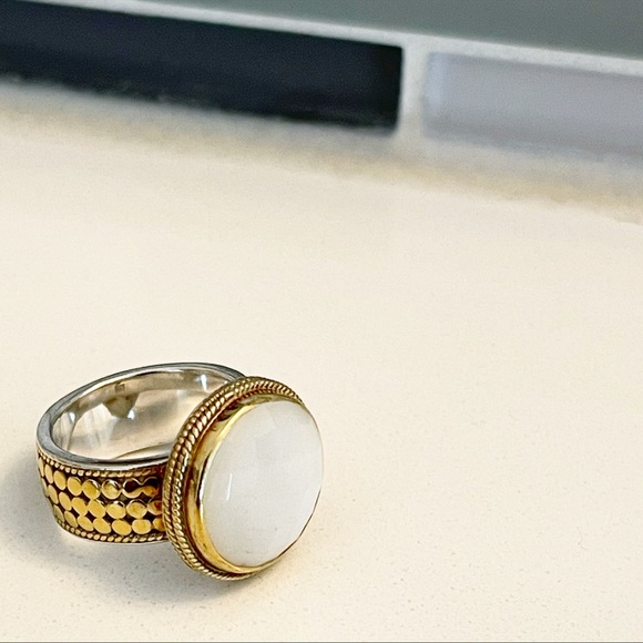 Anna Beck Jewelry - NEW Anna Beck Moonstone Gold + Silver Ring